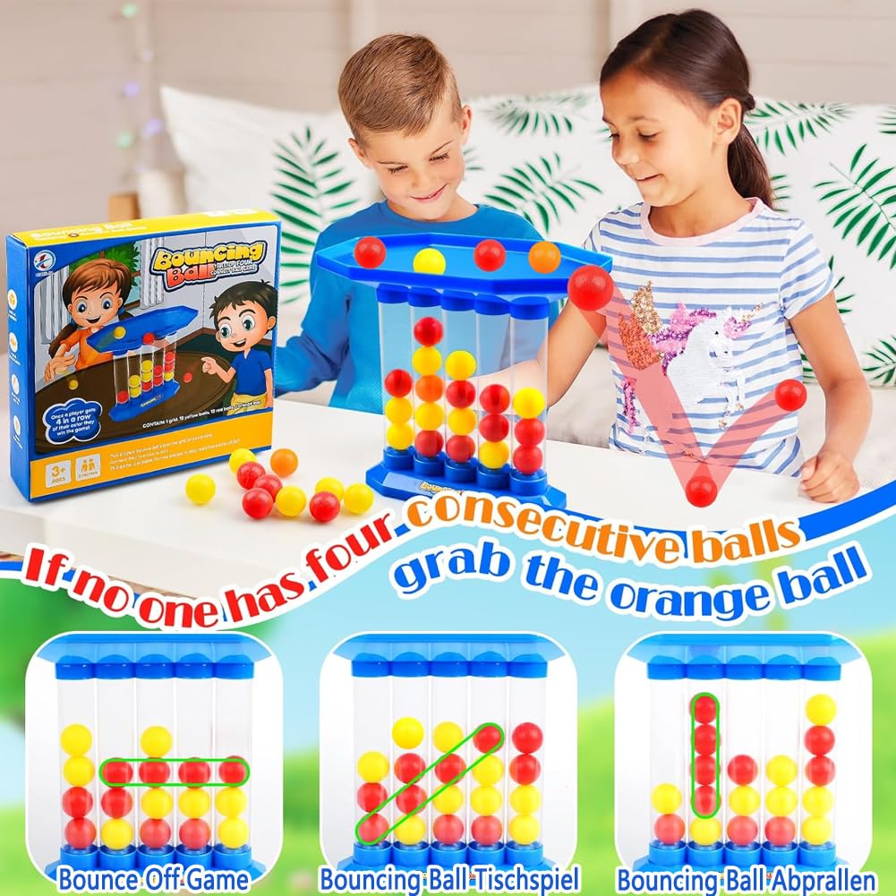 Gioco da Tavolo con Palline Rimbalzanti, Giocattoli Interattivi Genore-Figlio, Giochi di Lancio della Palla per Bambini, Feste in Famiglia