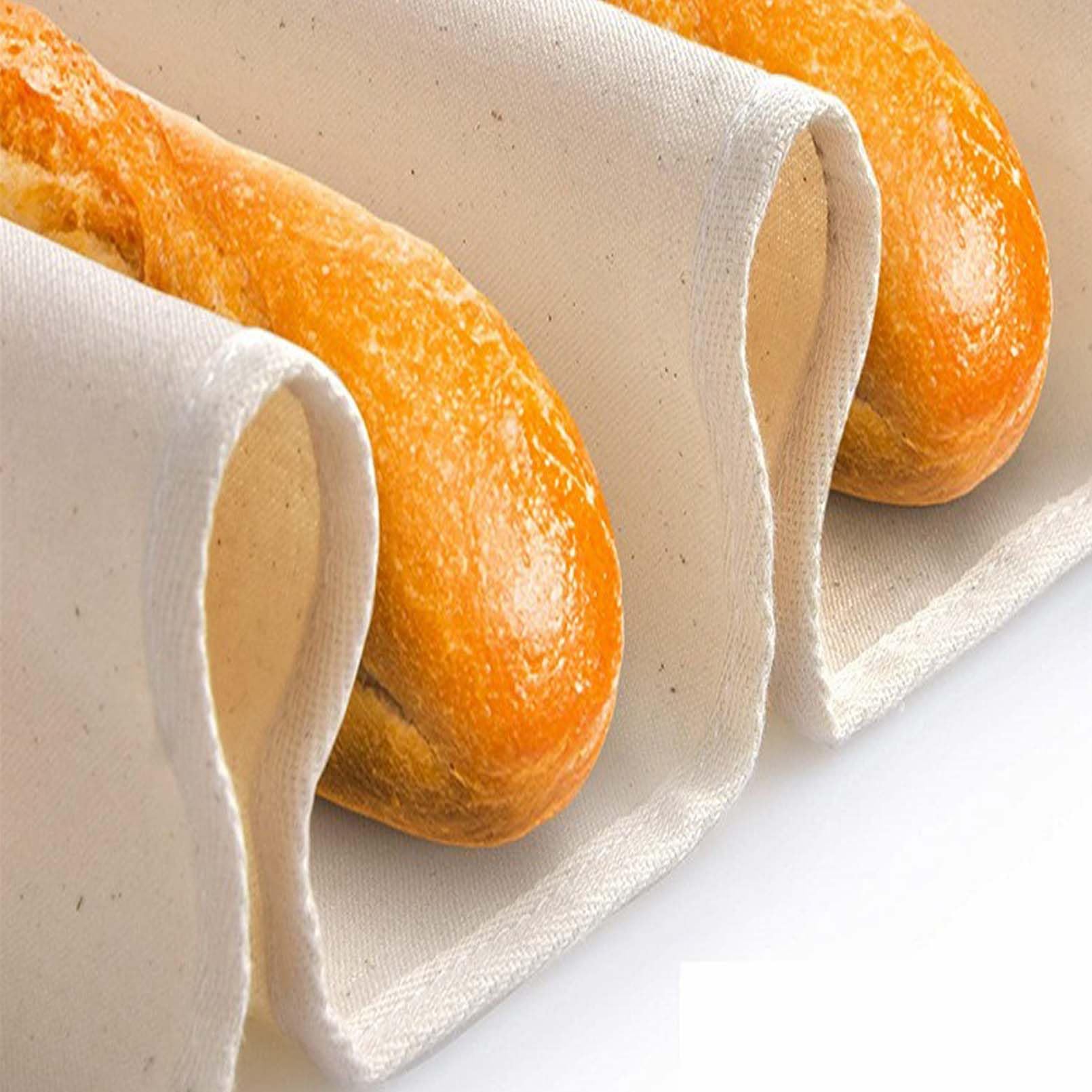 Panno Per Lievitazione Pane In Cotone E Lino - Telo Rotondo Riutilizzabile Traspirante - Per Cestini Banneton E Utensili Da Forno - 5