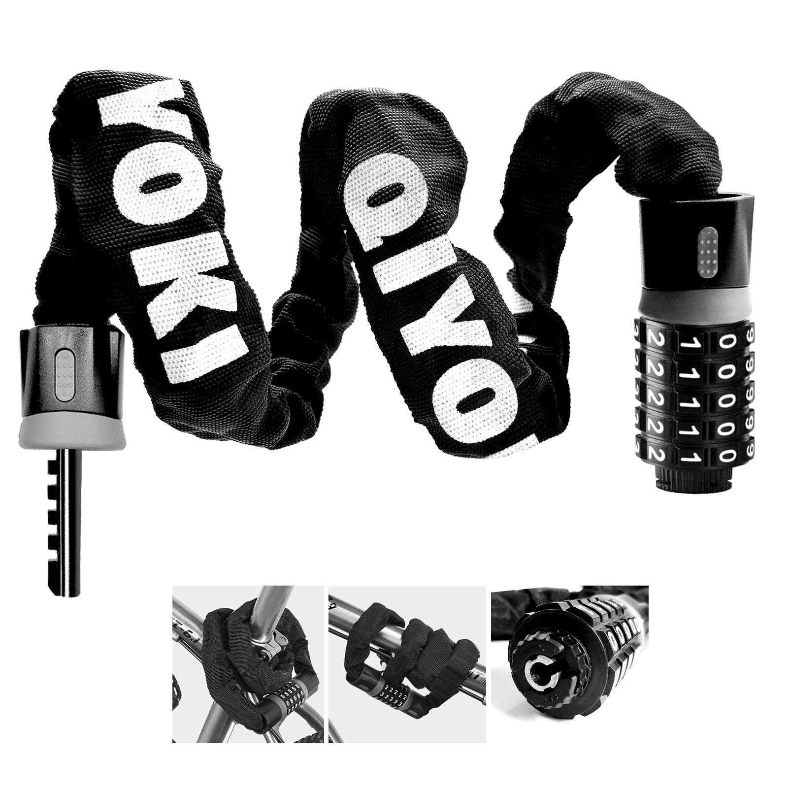 Firm Lock Body Keyless Bike Lock chengong High Strength FiveDigit