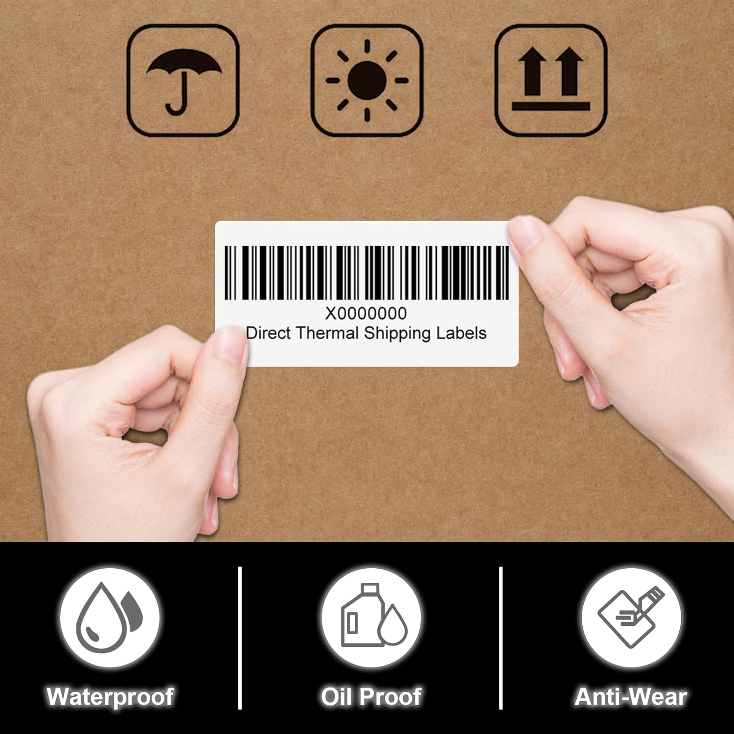 CLASSY 2" x 1" Direct Thermal Labels, Barcode & Return Address, Compatible with Zebra & Rollo Printers (1300 Labels) - Image 4