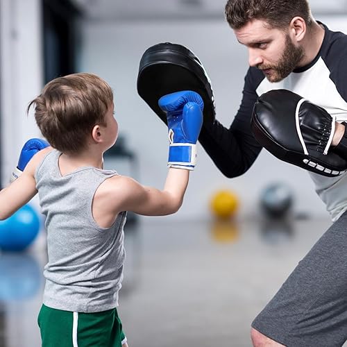 Miniatura 6 de Guantes de boxeo para niños y niñas, guantes de entrenamiento de boxeo para jóvenes de 3 a 15 años, guantes de boxeo de boxeo para saco de boxeo,