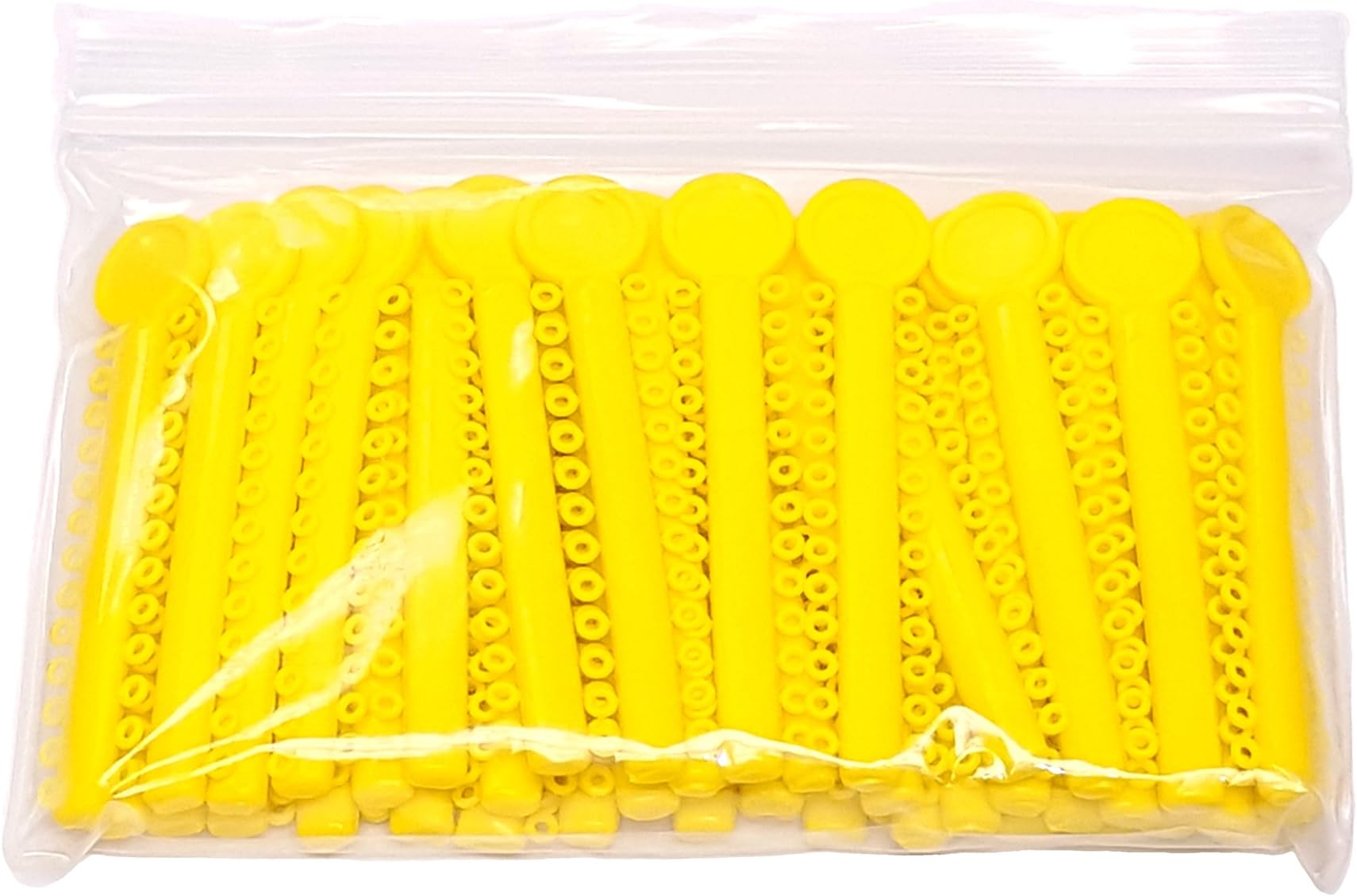 Orthodontic Ligature Ties, Yellow, 1040 Ties per Bag