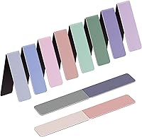 UpUDo 12 Pack Magnetic Bookmarks - Double-Sided Colorful Designs, Slim Clips for Teachers, Students & Book Lovers