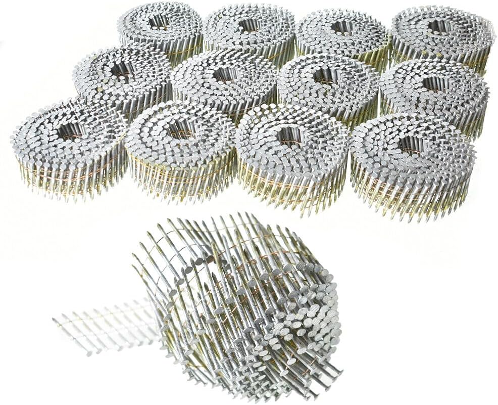 Replacement-Parts For 3600 Pack 1-1/4" × 0.092" Galvanized Hot-Dipped Collated Wire Coil Siding Nails Mod-W91R-2264