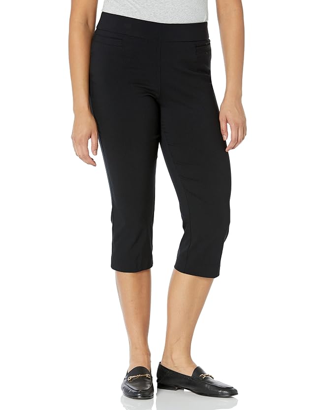 Briggs New York Womens Pull on Capri with L Pocket