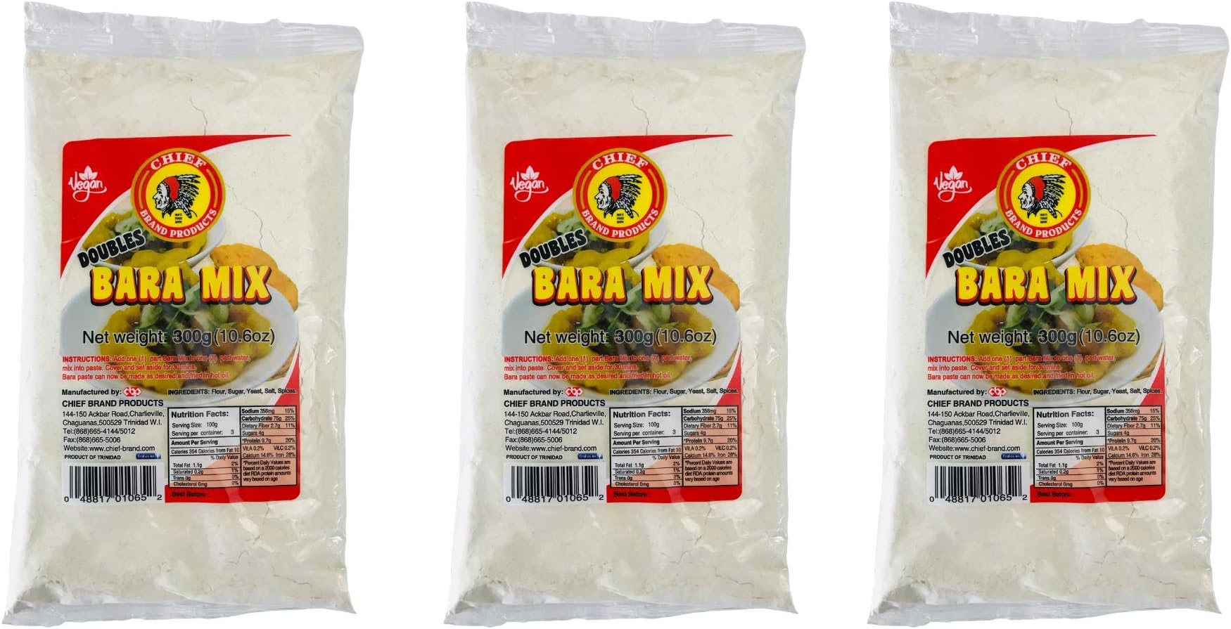 CHIEF Doubles Bara Mix (300 g) (Pack of 3)