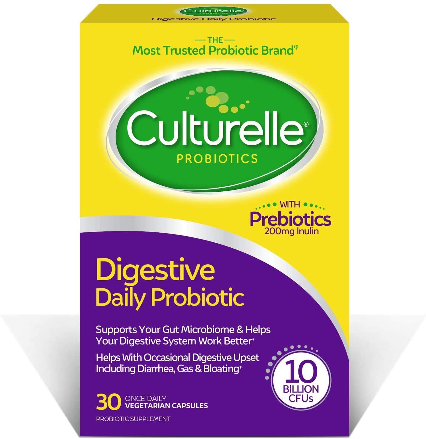海外直送品Amerifit Nutrition Culturelle Probiotic Digestive Health With Dairy Free Lactobacillus, 30 caps (Pack of 4)