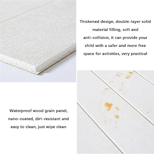 Miniatura 5 de Paneles de pared 3D para despegar y pegar, paneles de pared 3D para decoración de interiores, calcomanías autoadhesivas impermeables de 27.5