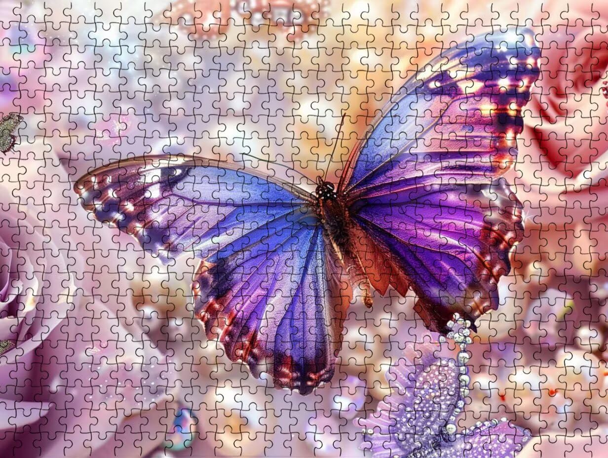Puzzle 3000 para Adultos, Mariposa Morada, Rompecabezas Clásicos LDYQS7-710