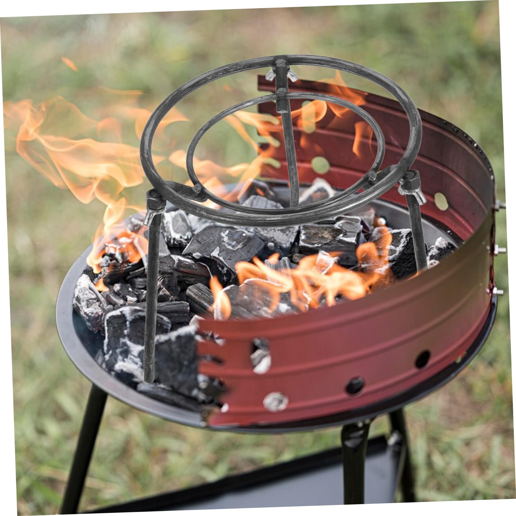 TOYANDONA Barbecue Pour Support De Cuisson Extérieur Trépied Pour Réchaud Adapté Pour Camping Et Pique- Équipement De Cuisson Polyvalent
