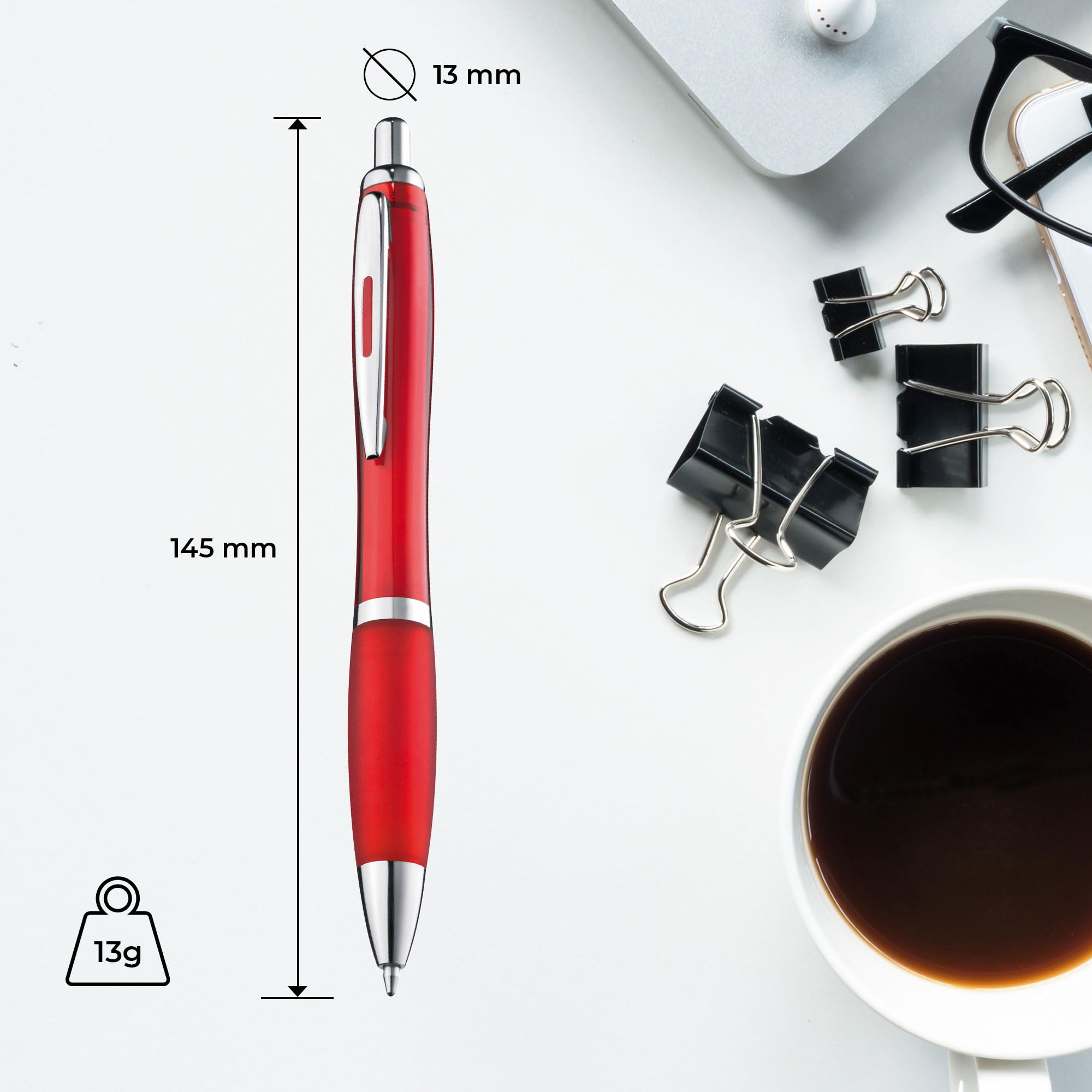 ZENSCRIBE® Ergonomic Ballpoint Pen, Pack of 10 Premium Set - Image 4