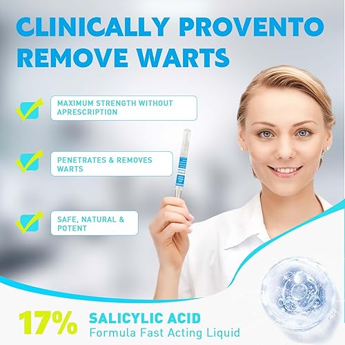 Miniatura 3 de Gaayou Lápiz Eliminador de Verrugas Ácido Salicílico Líquido Eliminador de Verrugas Profesional de Acción Rápida Seguro para Cara y Cuerpo, Piel