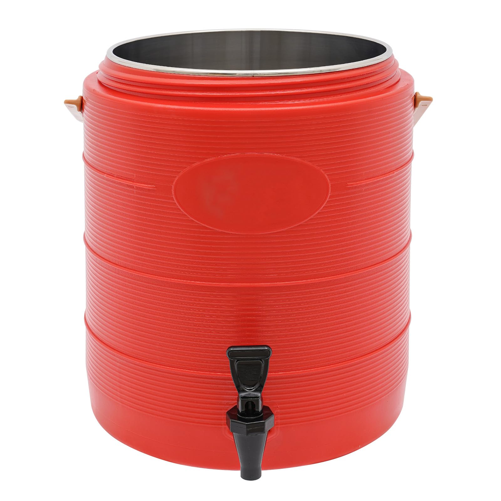 OUKANING Distributore termico per bevande, 25 l, in acciaio inox, grande, con rubinetto, a doppia parete, per caffè, succo e acqua, mantiene caldo e freddo per 24 ore, per feste, ufficio, ristorante