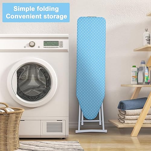 Miniatura 3 de Tabla de planchar de 42 pulgadas, tabla de planchar plegable de tamaño completo, tabla de planchar doméstica plegable de 4 patas, tabla de planchar