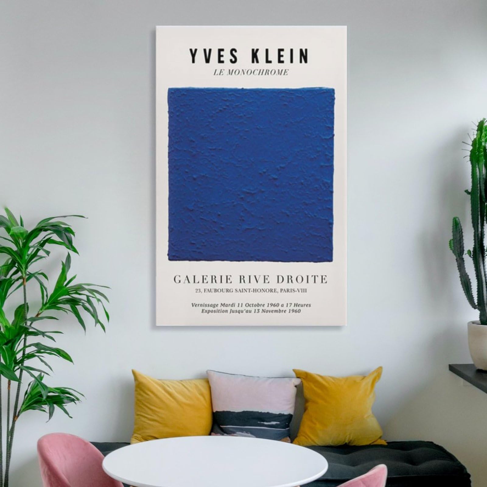 アートポスター イヴ・クライン エキシビジョンポスター アートポスター イヴ・クライン エキシビジョンポスター Amazon