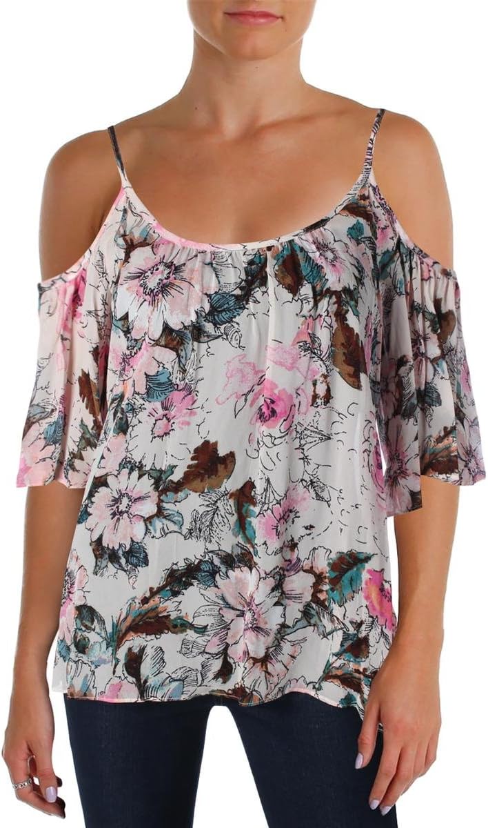 Plenty by Tracy ReeseWomen's Cold Shoulder Peasant Top