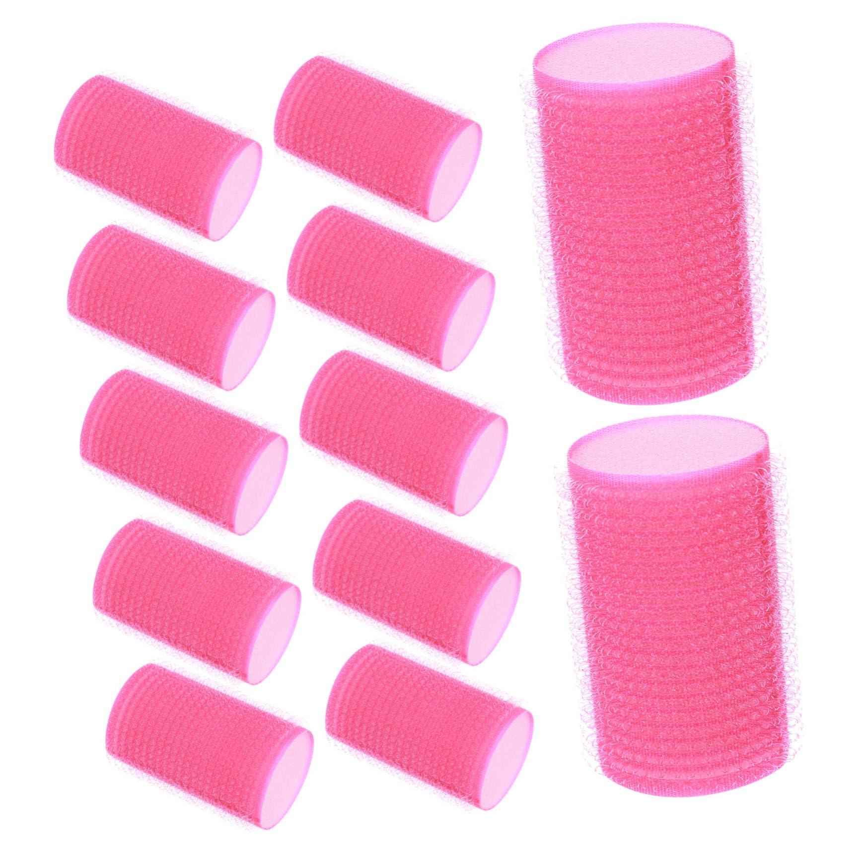WOFASHPURET Hair Curler Sponge 12pcs Self Adhesive Foam Curlers Hair Styling Rollers for Women Easy to Use