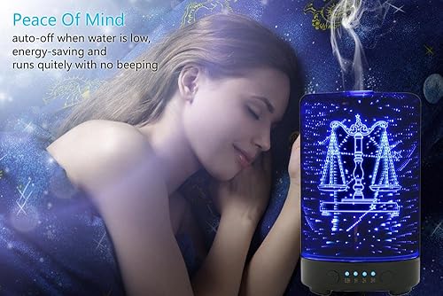 Miniatura 4 de Humidificador y difusor - 3D - Serie 12 Constelaciones - lamparillas de noche.