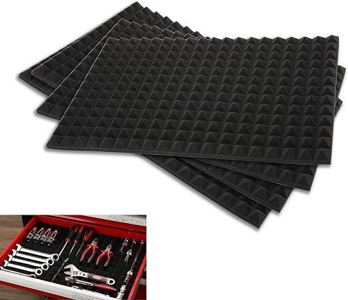 AIRTOON 4 alfombrillas universales para cajones de herramientas, forros resisten