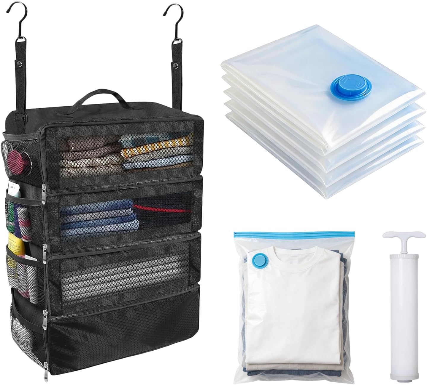 Suitcase Organizer, Travel Luggage Organizer Portable