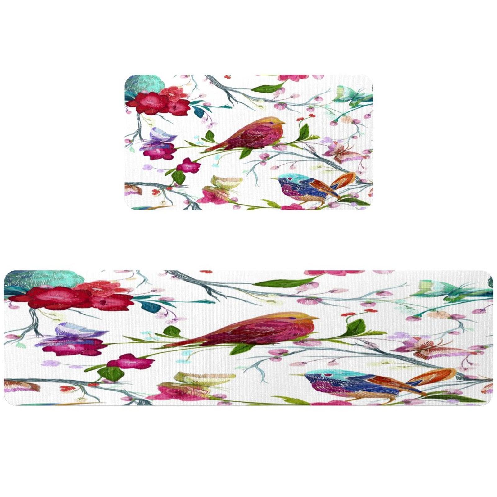 Alfombrillas de cocina lavables VAPOKF con estampado artístico