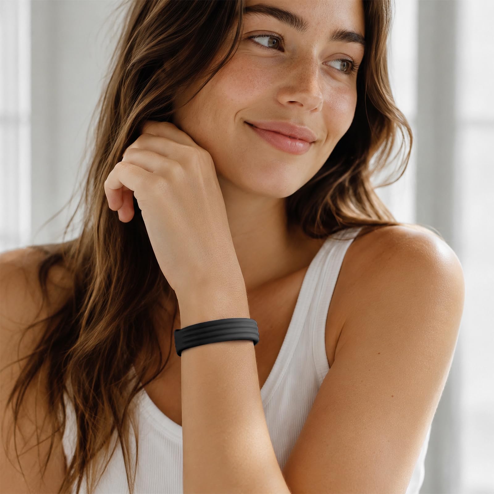 Armband Kompatibel mit Fitbit Air Armband, Weiches Silikon Sportarmband Ersatzarmband für Fitbit Air, Verstellbar, Schweißfest und Wasserabweisend für Fitness, Joggen, Training und Alltag