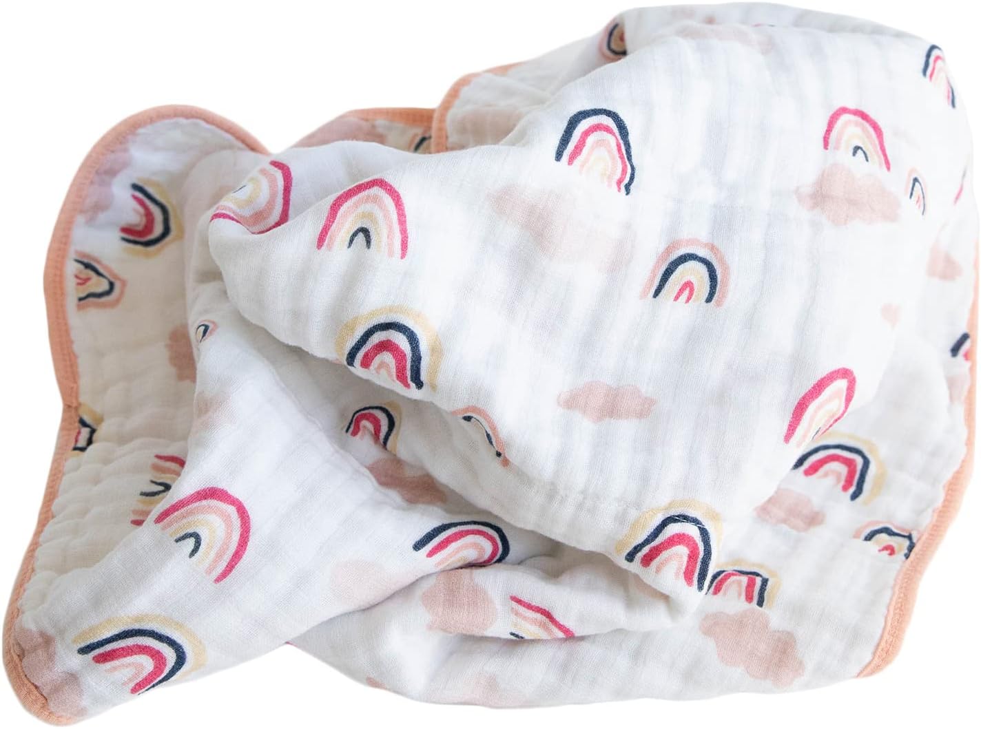 Red Rovr 100% Organic Cotton Muslin Baby Blanket | Multi-Layer Muslin Quilt | Newborn & Toddler | Soft, Lightweight | Nursery, Stroller | Machine Wash | 30" x 40" | Little Unicorns image 2