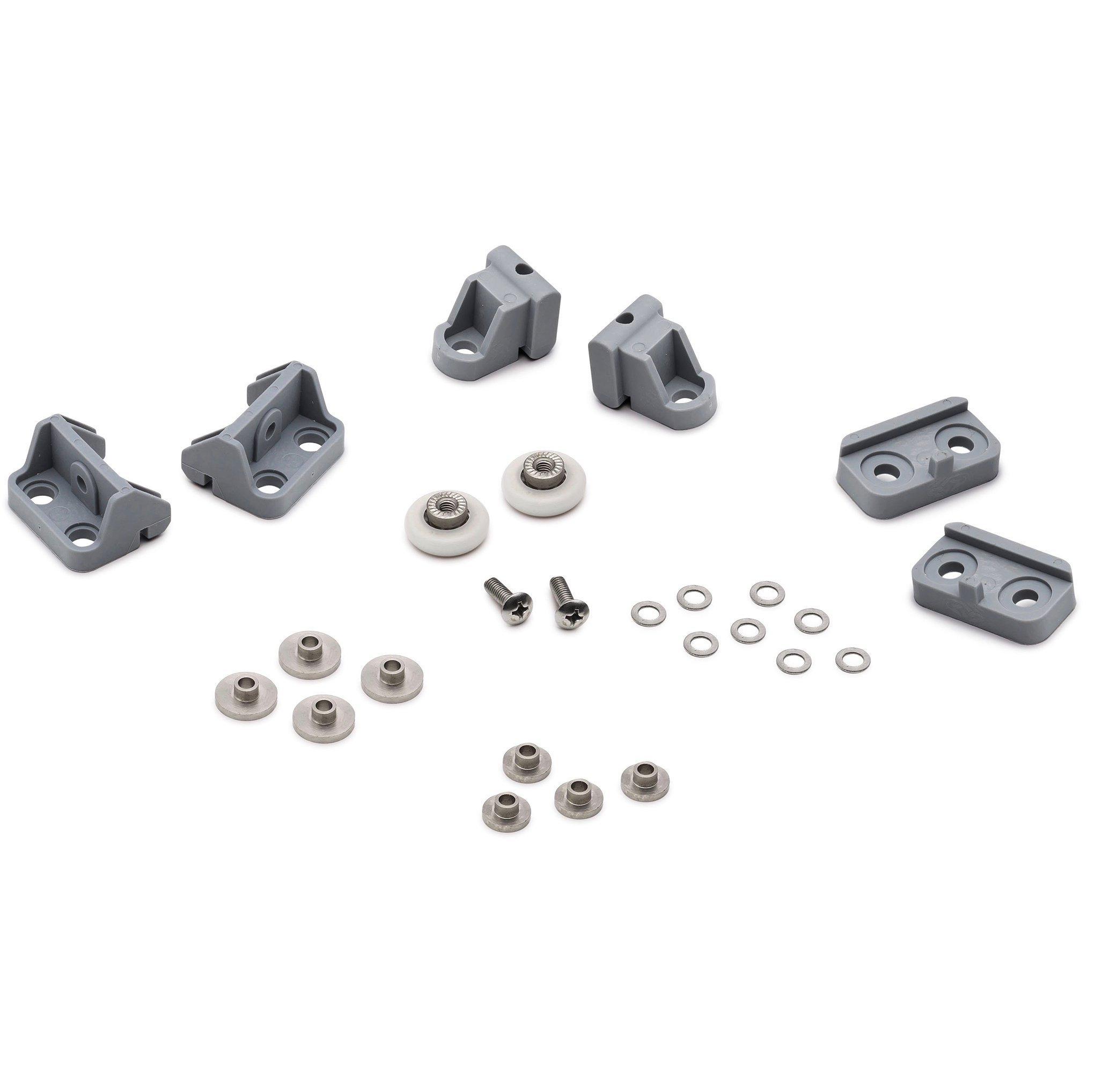 ShowerPart Single Top and Bottom Shower Door Rollers/Runners L017-1, 19mm Diameter, 5mm Thickness, Nylon Replacement Parts, 2X