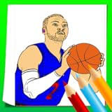 Sports Basketball Coloring Book