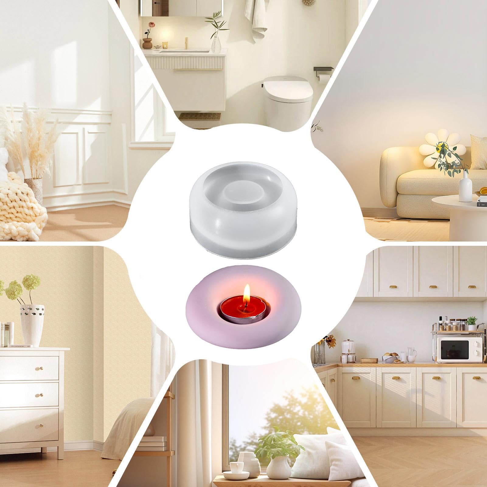 Moule Pour Bougie Chauffe-plat En Béton Little Monk : Accessoires