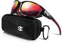 Vista 18 de Suoso Gafas de sol polarizadas deportivas para hombres: gafas de sol UV400 para mujeres, protección envolvente para pesca, conducción, TR90