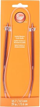 Boye 3227350007M Circular Knitting Needles, 29"