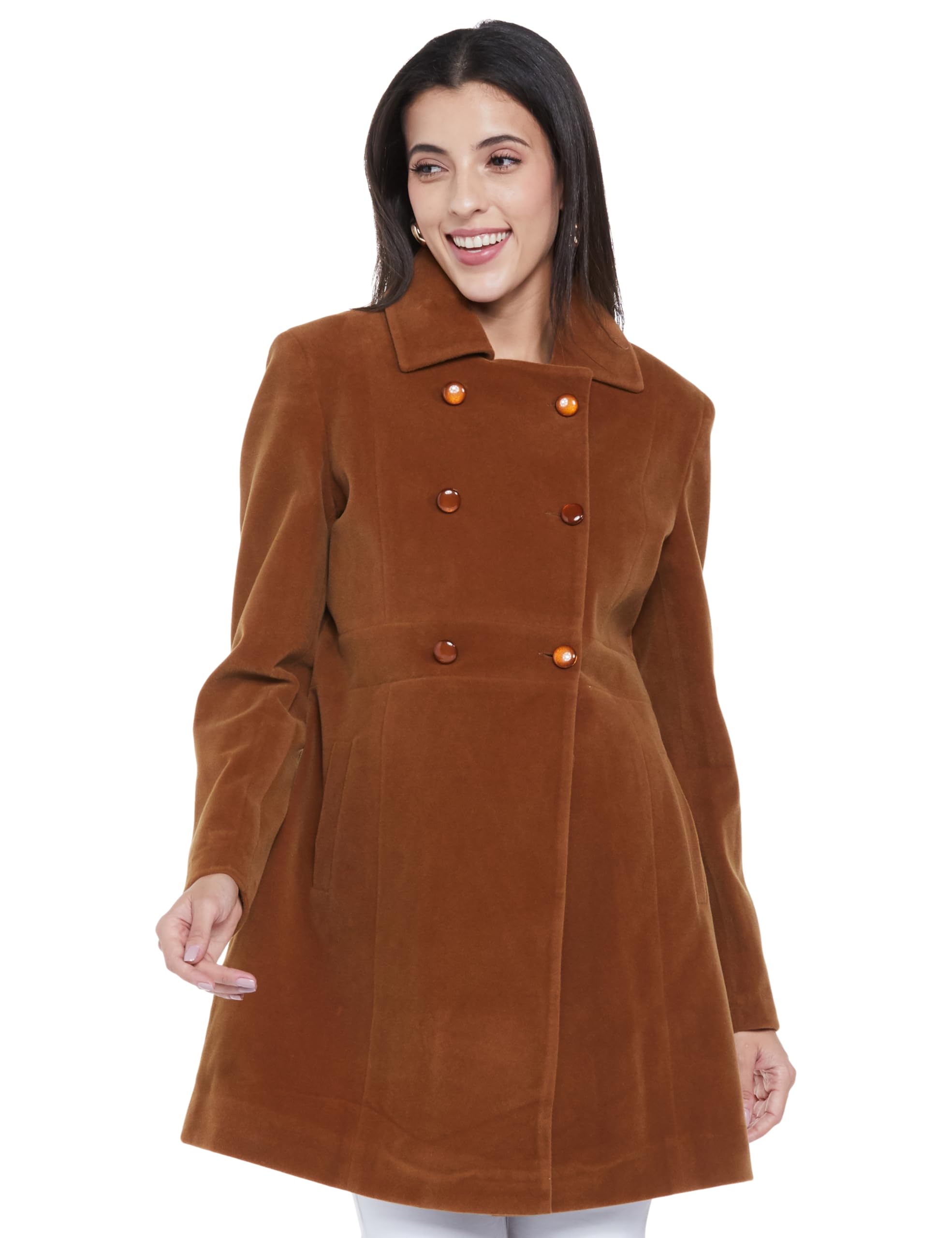 Qube By Fort CollinsWomen'S Mid-Thigh Pea Coat