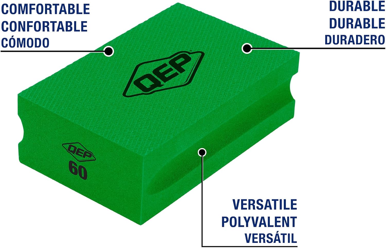 QEP 60-Grit Coarse Diamond Sanding Block