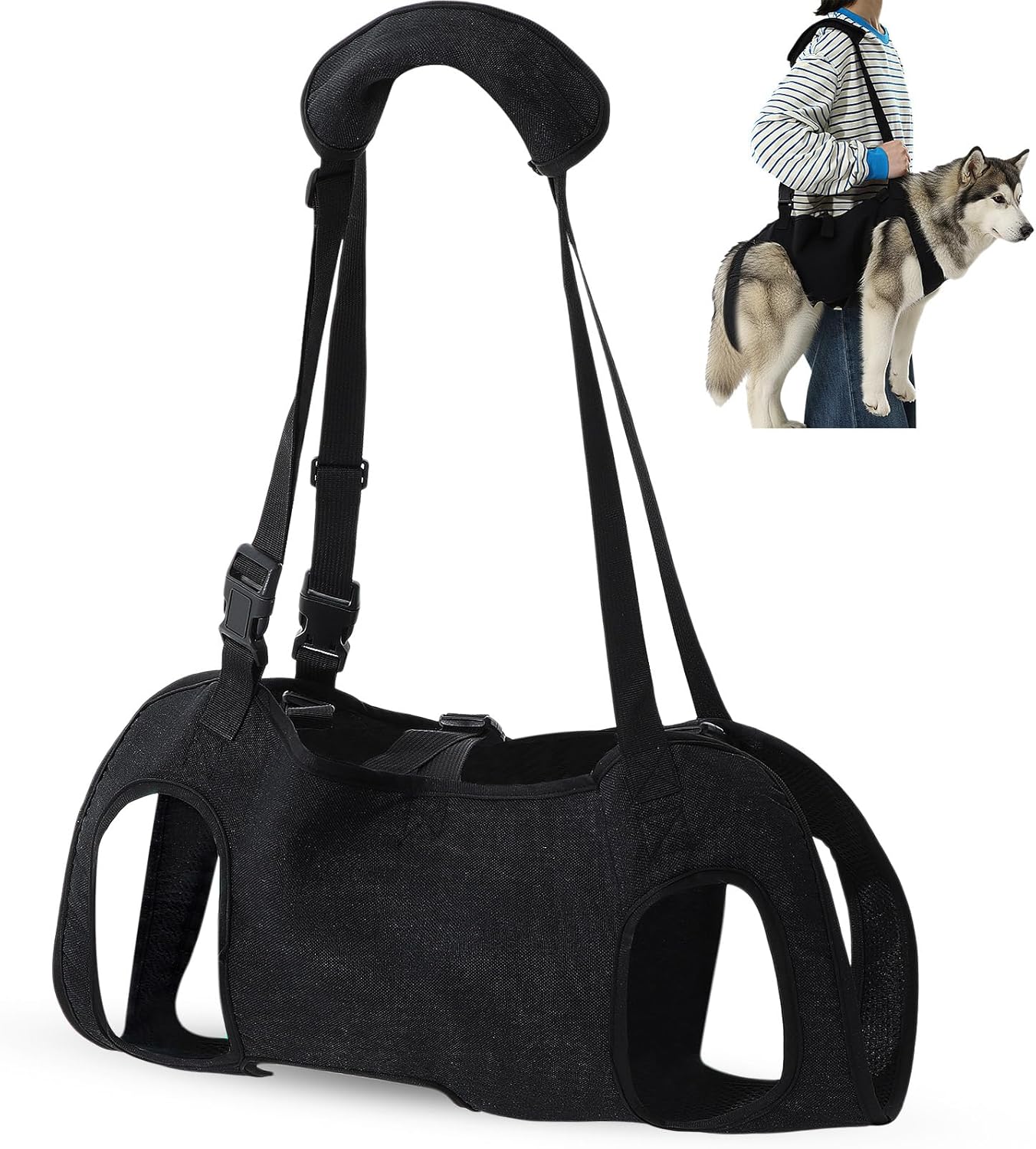 Adjustable Dog Lift Sling & Support Harness for Seniors & Injuries Adjustable Dog Lift Sling & Support Harness for Seniors & Injuries