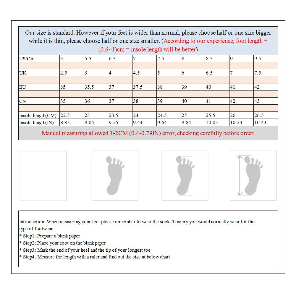rismart Mujer Cuero Zapatillas de Deporte con Plataforma Ponerse Cuña Calzado Casual con Banda Elástica