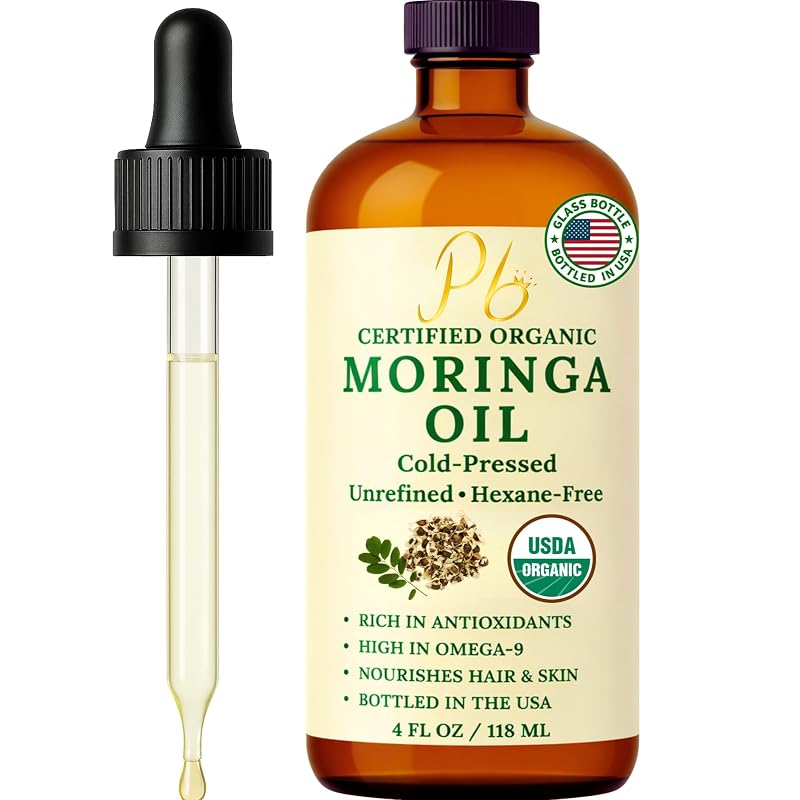 Óleo de moringa Pomberries para rosto, pele e cabelo, 120 mL