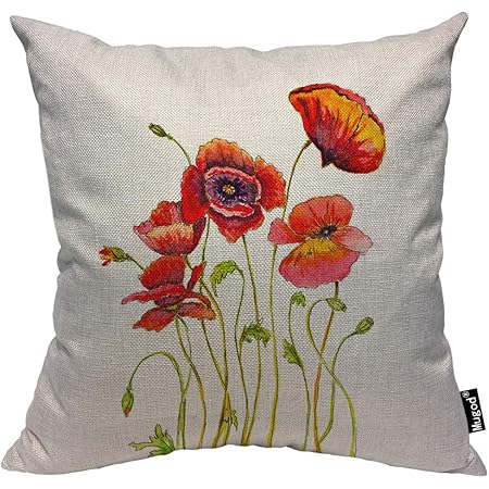 poppy throw pillows