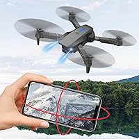 Vista 8 de Foldable Drone with 1080p HD FPV Dual Camera Wifi Mini Drone Quadcopters RC Drones with Remote Control, Headless Mode, Altitude Hold, Toys Gift