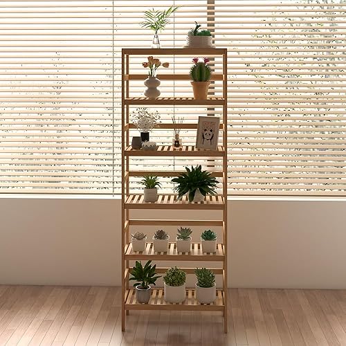 Miniatura 7 de Estante organizador de almacenamiento de bambú de 3 niveles para inodoro, estantes de utilidad para baño, sala de estar, cocina