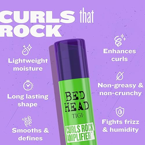 Miniatura 4 de Bed Head by TIGI Curls Rock Amplifier - Crema de cabello rizado para rizos definidos 382 onzas líquidas