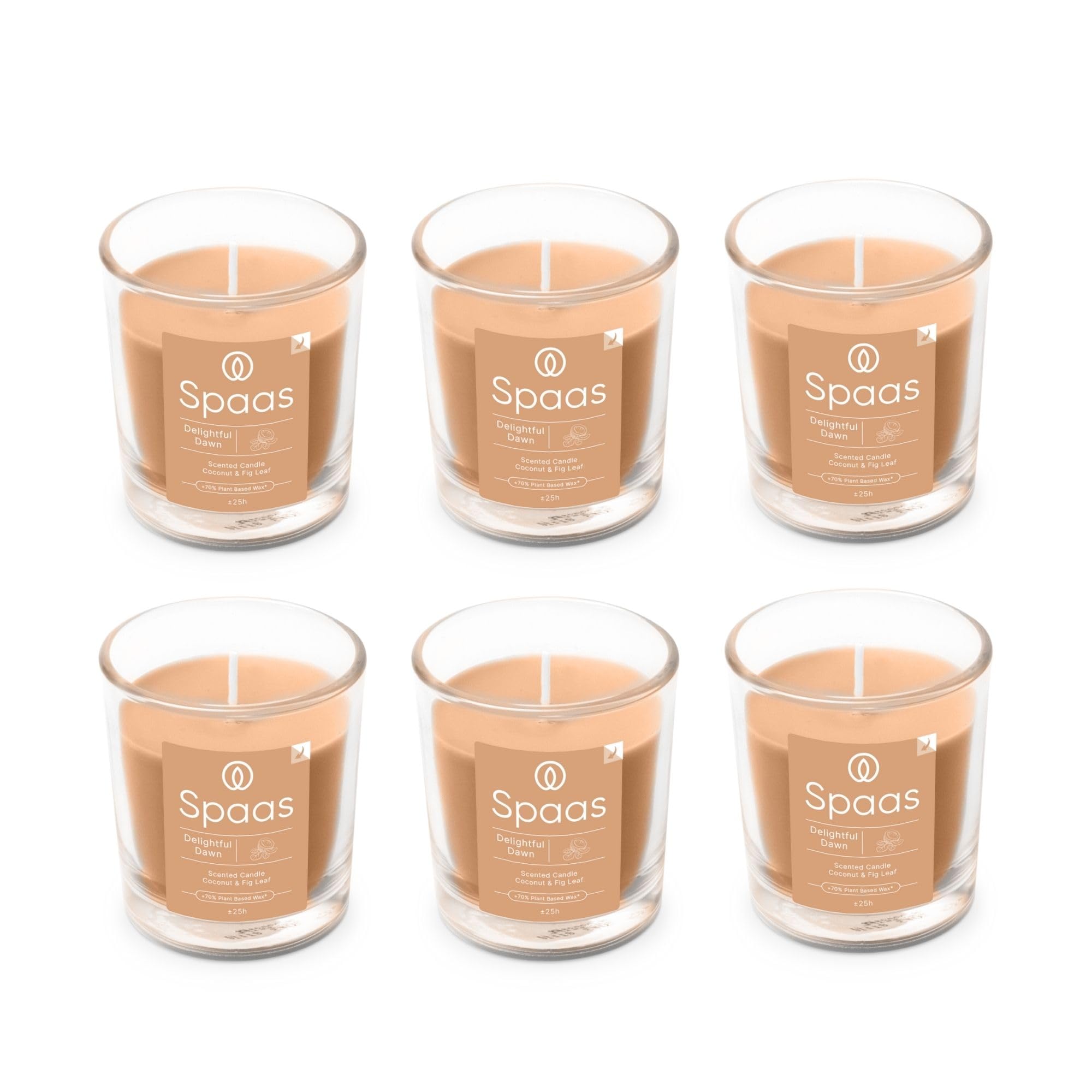 Spaas 6x Candela profumata 25 ore, Delightful Dawn