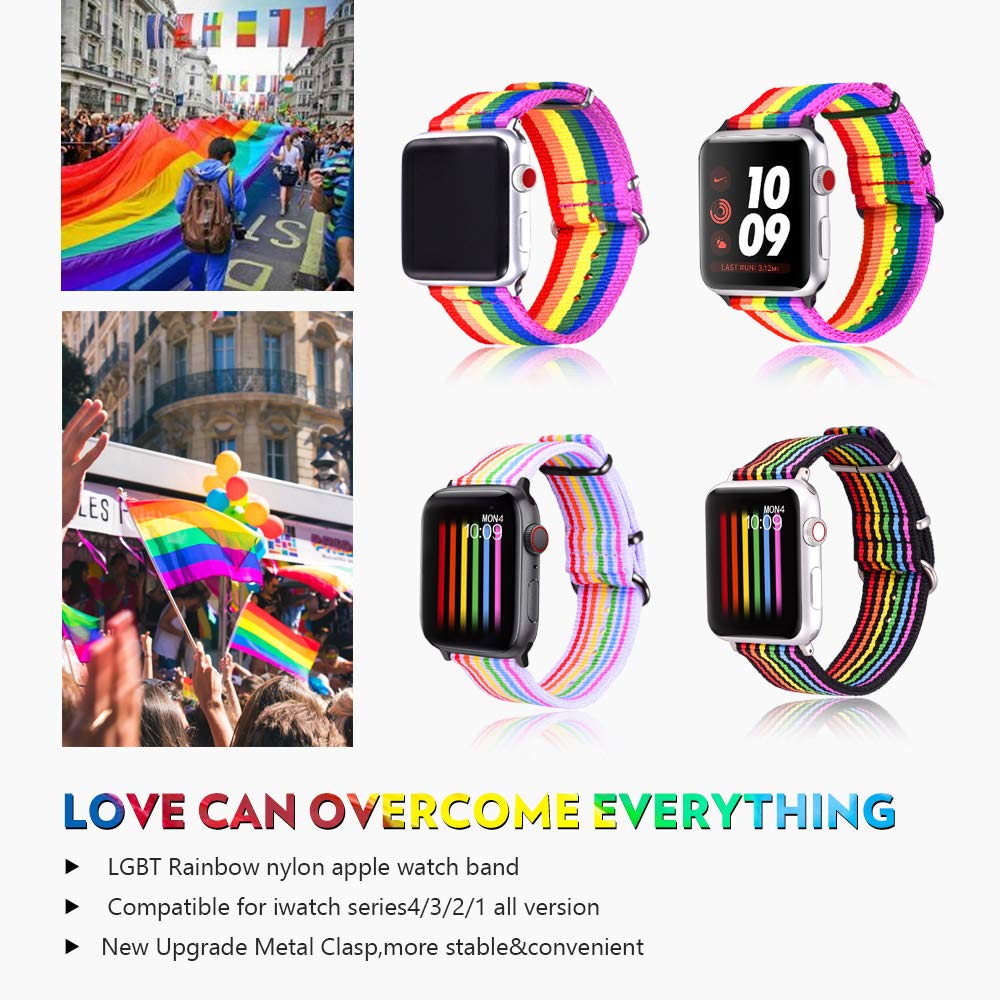 Bandmax Compatible Rainbow Apple Watch 