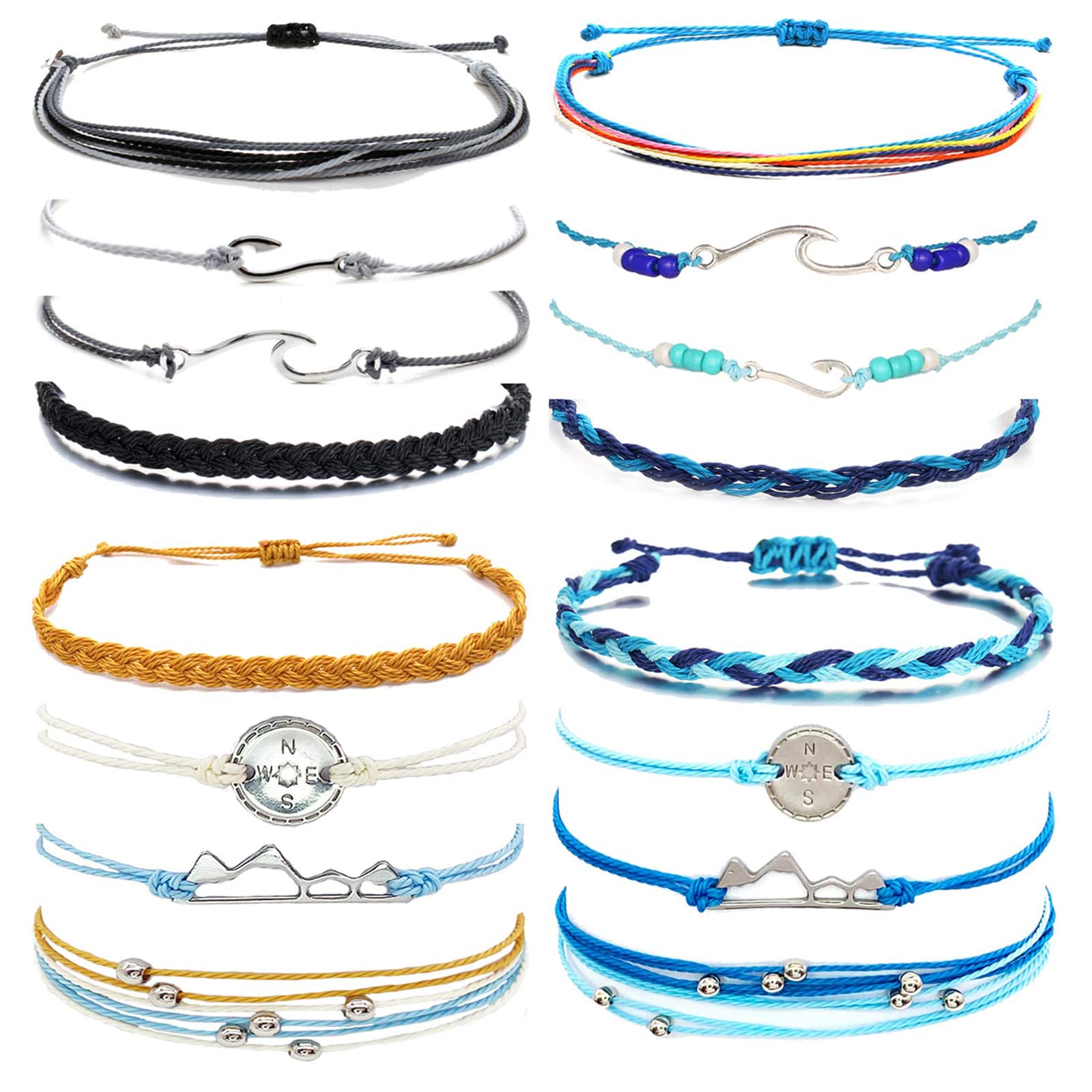 Tobilleras de tobillo Boho impermeables que no se rompen ni oxidan 8