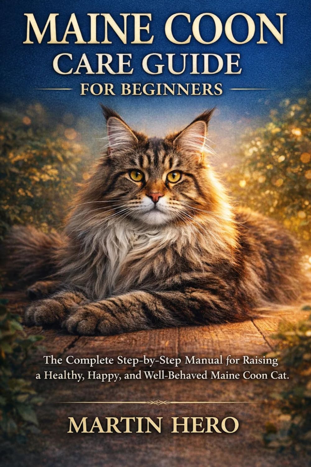 MAINE COON CARE GUIDE FOR BEGINNERS: The Complete Step-by-Step Manual for Raising a Healthy, Happy, and Well-Behaved Maine Coon Cat.