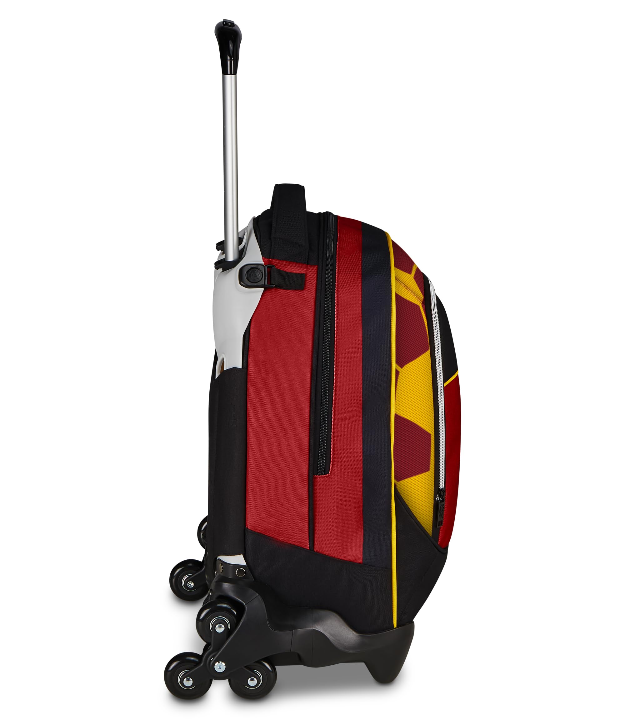 Seven Trolley Scuola Jack 3 Ruote Roma, Nero, 33 L, Scomponibile, Cross-over System, 3 in 1, Uso Zaino, Tasca frontale, Scuola elementare e media, Bambino, Ragazzo, Calcio, Prodotto ufficiale