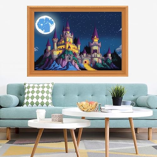 Miniatura 71 de Redxing Kits de punto de cruz estampados, kit de bordado para principiantes y adultos, gama completa de patrones de bordado, kits de iniciación