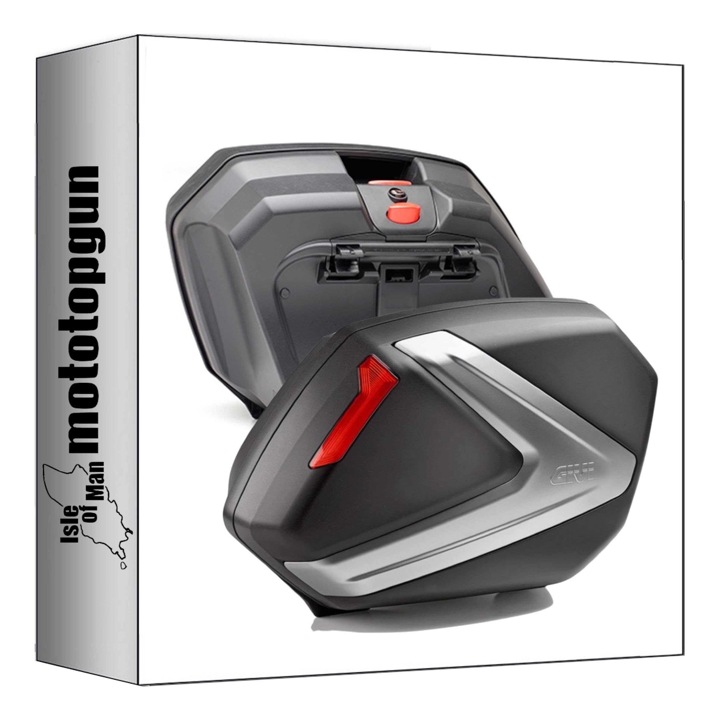 Givi valises latérales V37N Monokey Side topgun rigides argent