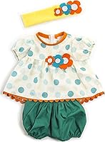 Vista 3 de Miniland Ropa de muñeca para muñecas de bebé de 15 a 16 pulgadas, pijamas rosas, mamelucos, pijamas, ropa de verano para muñecas, juego