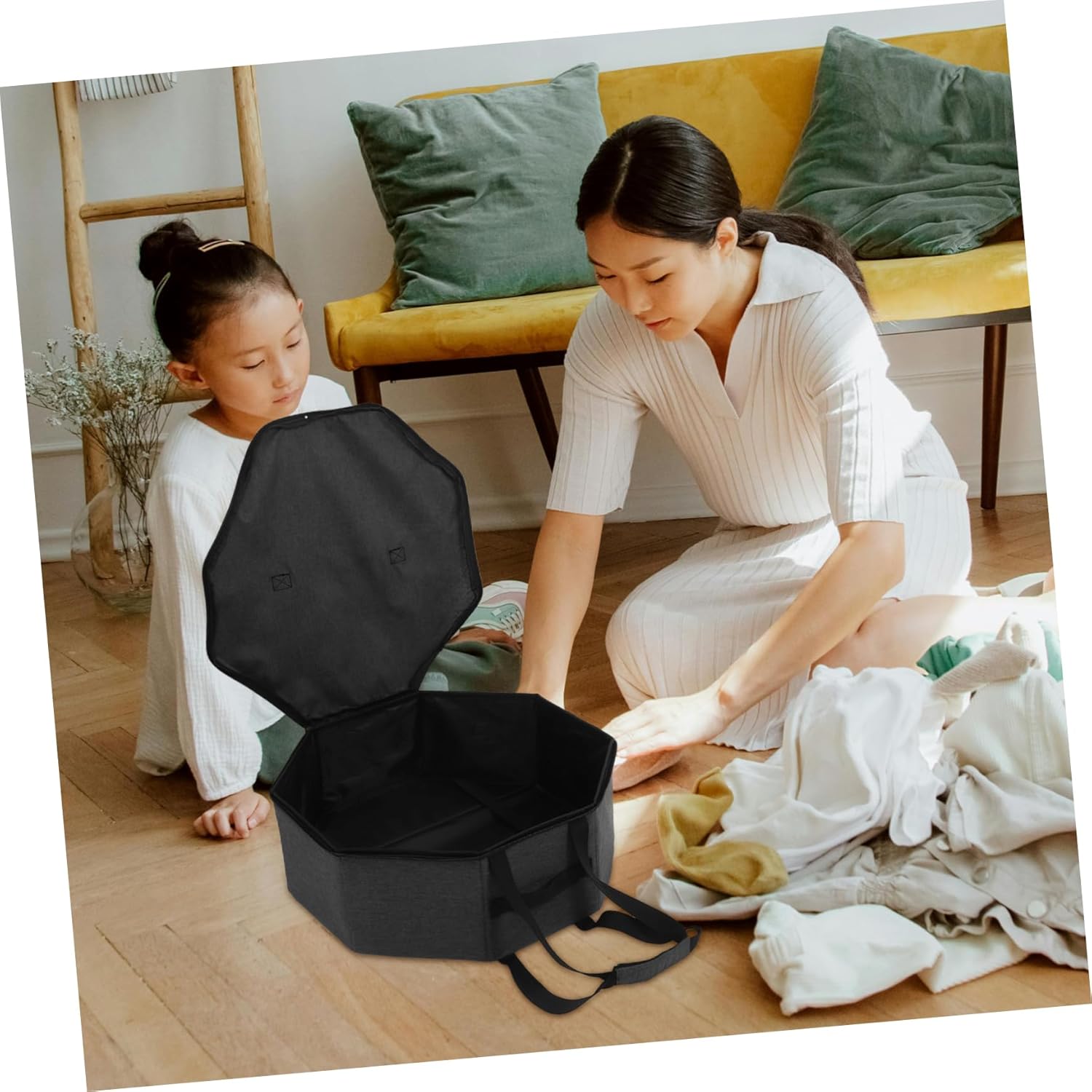 Happyyami Collapsible Hat Storage Bag Cowboy Hat Carrier Portable Organizer Zippered Cap Carrier Case